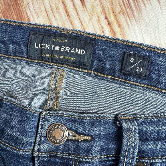 Lucky Brand CHARLIE SKINNY Jeans Size 8/29 Ankle Low Rise Denim Pants 30x27.5 - Picture 9 of 12
